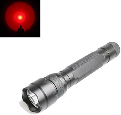 Yueling@ WF-502C CREE light LED Flashlight Self Defence Super Torch Flashlight For Hunting Fishing etc (Red light)