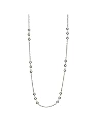 18KT White DBY Necklaces Length = 18