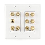 Buy 7.2 Surround Sound 2-Gang Plate  by DataComm Electroncis