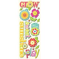 Adhesive Chipboard: Bright Flowers