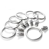 JACKYLED Premium Drapery Clip Rings Drapery Classic Clip Rings, Set of 10