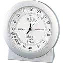 EMPEX (エンペックス) 温・湿度計 スーパーEX高品質温・湿度計 卓上用 EX-2767 シャインシルバー