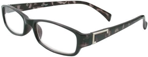 About Eyes G407 Black Reading Glasses - Strength + 1.50 with Pouch by About Eyes