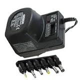 Universal AC/DC Mains Power Adaptor 300mA 6 Stages 3/4.5/6/7.5/9/12 Volts