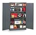 Edsal 1UFE6 Unassembled Storage Cabinet, Jumbo, Gray