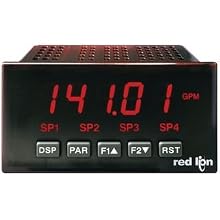 Red Lion PAX Strain Gage Input Meter with Output Option Card Capability, 5 Digit LED Display, 24 VDC
