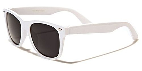 Kids Childrens 80's Classic Vintage Retro Wayfarer Style Sunglasses - (White)