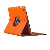 Manna iPad3 Case 360 Grad Drehbar in Orange | Drehbares Ultra Flaches iPad 3 Etui mit Stand-, Arbeits- und Präsentationsfunktion (horizontal und vertikal) | inkl. Hebron Camera Connection Kit und SmartPencil gratis