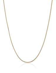 18k Gold 1.2mm D-Cut Snake Chain Necklace