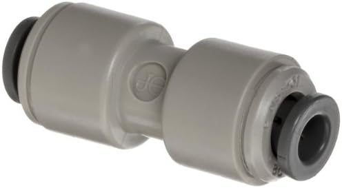 Celcon Push-to-Connect Tube Fitting, Acetal Copolymer, Reducing Coupler, 3/8" Tube OD x 5/16" Tube OD