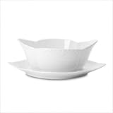 White Half Lace 13.5 Oz Sauce Boat
