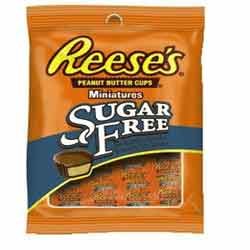 Reeses Sugar Free Peanut Butter Cups Miniatures - 3.3 Oz  Pack - 12 ea by Sugar-Free Candy