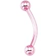 16 Gauge Light Pink Electro Titanium Eyebrow Ring