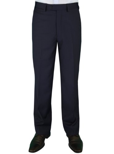 Men's Flat Front Suit Separates Dress Pant Classic Modern Fit