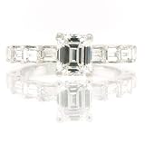 31UI2MoeJzL. SL160  1.79ct Emerald Cut Diamond Engagement Anniversary Ring