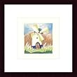 Art Poster Wood Framed Print - Windmill - Artist: Alfred A. Gockel- Poster Size: 9 X 9
