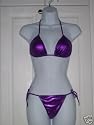 swimwear two-piece metallic mini bikini