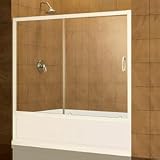 DreamLine SHDR-1060586-01 Infinity Sliding Tub Door, Chrome