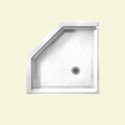Swanstone Neo Angle Floor Shower Pan