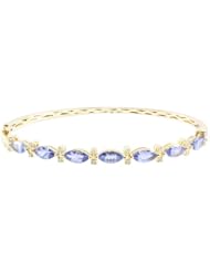 14K Tanzanite Bangle with Diamonds(NEW ARRIVAL)