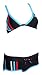 Adidas Infinitex Damen Neckholder Bikini Bademode Strandbikini Badebekleidung Strandbekleidung Triangel Oberteil Panty Hotpants Lycra schwimmen Frauen schwarz 34