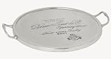 America Retold De Ville Etched Antique Nickel Champagne Tray