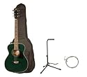 Oscar Schmidt by Washburn OF2 Full Size Acoustic Guitar Combo with AB Gig Bag, Stand, and Strings - Transparent Green