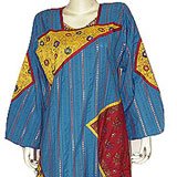 Evening Dress - Womens Caftans Gowns Cotton Size M (kftn667)