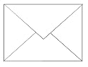 White envelope for 5" x 7" Cards 25 envelopes