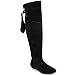 Overknee Stiefel auch zum krempeln sexy Wildleder AM-11