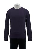 The Mens Store At Bloomingdales Deep Purple Windowpane Pattern Cashmere Crew Neck Sweater