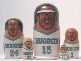 Childrens Toyshop  Toys : Nested Sports Doll...Denver Nuggets...