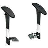 New Safco Adjustable T-Pad Arms For Metro Series Extended-Height Chairs Bla ....