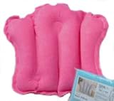 Terry Covered Bath Pillow - Fuschia