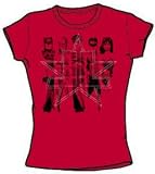  : Justice League FIVE STARS Juniors Size Fitted Girly T-shirt Tee Shirt