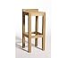 florian teak bar stool for garden or indoors - 40cm Wide, 40cm Deep, 80cm High.