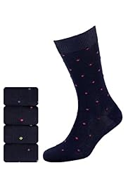 4 Pairs of Collezione Diamond Motif Socks