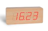 Red LED Alarm Clock Thermosta Desk Calendar Sound Control