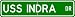 USS INDRA ARL 37 Street Sign - Navy