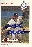 Mike Dalton, Toledo Mud Hens - Tigers Affiliate, 1991 Line Drive Pre Rookie Autographed Card