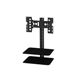 AVF ESL422B-T Tilt and Turn TV Mount with 2 AV Shelves, Cable Management System for 25-Inch to 40-Inch TV (Black)