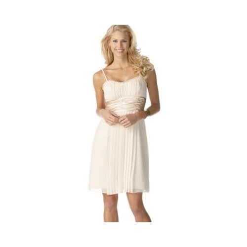 Democracy Silk Chiffon Dress with Ruched Charmeuse Waist