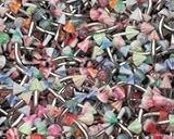 Assorted 50 Pieces 16 gauge UV Curved Eyebrow Barbells SPIKES