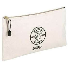 Klein 5139 12-1/2-Inch Canvas Zipper Bag