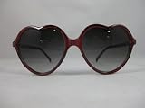 Wine Vintage 80s Heart Shaped Sunglasses