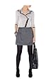 Grey Wool Mini Skirt