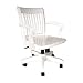 Tecno Seating 956OWHT Vincent Antique Schoolhouse Chair with Arms in White