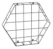 Dakota Designs 2CJA9 Clock Guard, Metal, For 18 In Clock, Blk