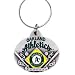 Pewter MLB Team Design Key Ring - Oakland Athletics - A's