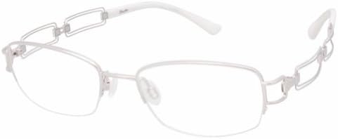 Charmant Line Art Women's Eyeglasses XL2035 XL/2035 WP White Optical Frame 50mm